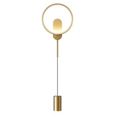 Moderne Luxus Wandlampe aus Schmiedeeisen und Acrylzylinder mit LED für das Wohnzimmer 