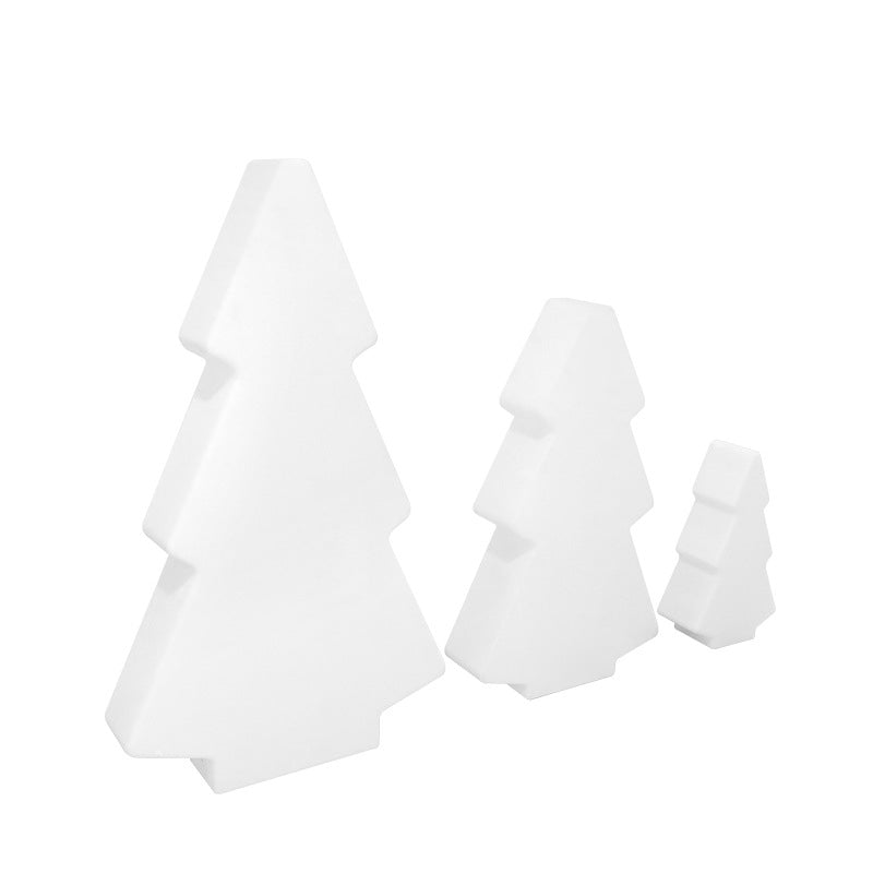 Moderne Art Deco Wasserdichte Solar Wiederaufladbare PE Weihnachtsbaum LED RGB Landschaft Beleuchtung Außenleuchte Für Garten 