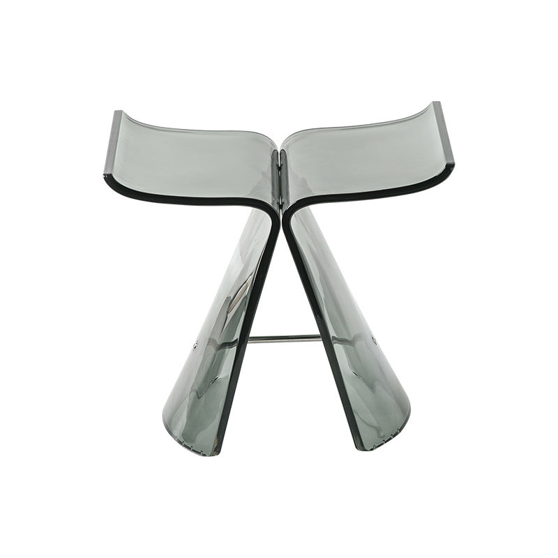 Tabouret de coiffeuse sans dossier en forme de papillon scandinave contemporain pour salon 