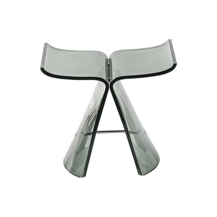 Tabouret de coiffeuse sans dossier en forme de papillon scandinave contemporain pour salon 