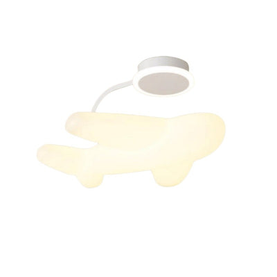 Moderne Einfachheit Kinder Eisen PE Flugzeug LED Semi-Flush Mount Deckenleuchte für Schlafzimmer 