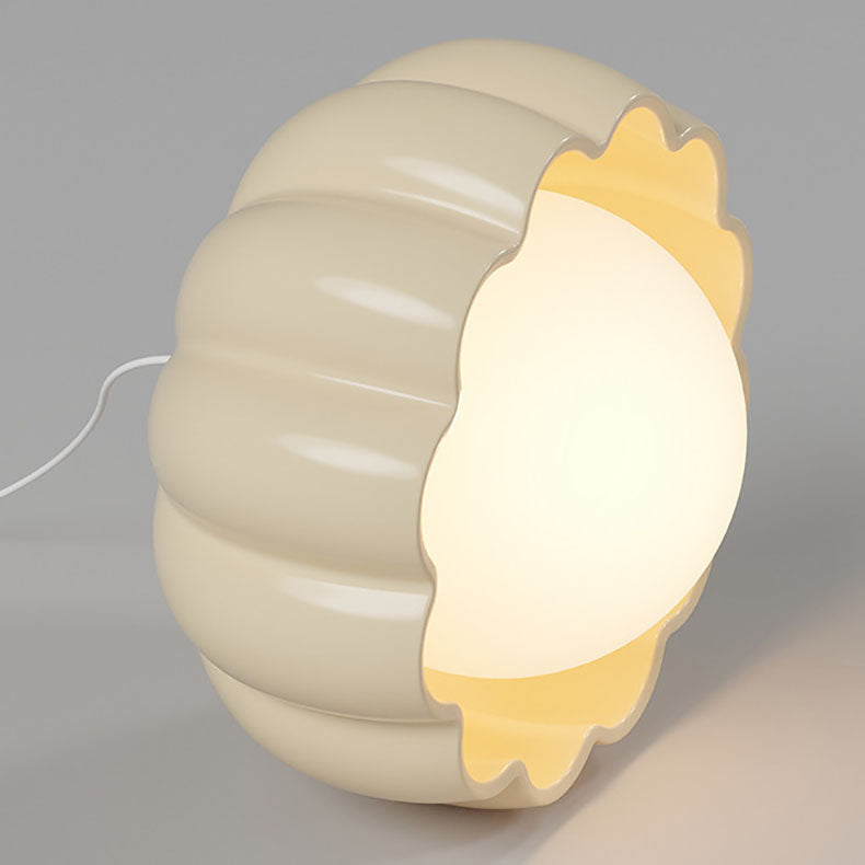 Moderne minimalistische Creme-Pod-Aluminiumharz-PE 1/3-Licht-Insel-Licht-Kronleuchter für Esszimmer 