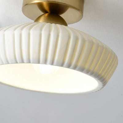 Plafonnier moderne en céramique de luxe léger à un feu 