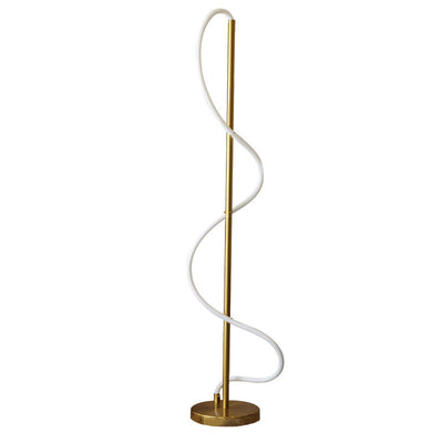Moderne minimalistische Linie Eisen Silikon LED Stehlampe für Wohnzimmer 