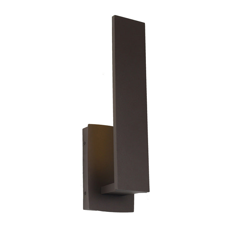 Conception géométrique de simplicité contemporaine Applique murale LED étanche en aluminium pour jardin 
