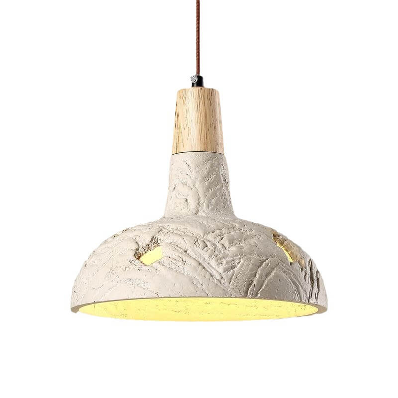 Suspension lumineuse 1 lumière en disques de béton vintage rustiques traditionnels pour chambre 