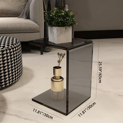 Table d'appoint moderne minimaliste en acrylique plastique pour salon 