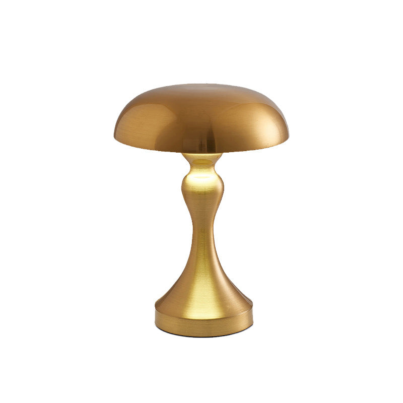 Moderne Art Deco Pilz Acryl Eisen LED Tischlampe für Schlafzimmer 