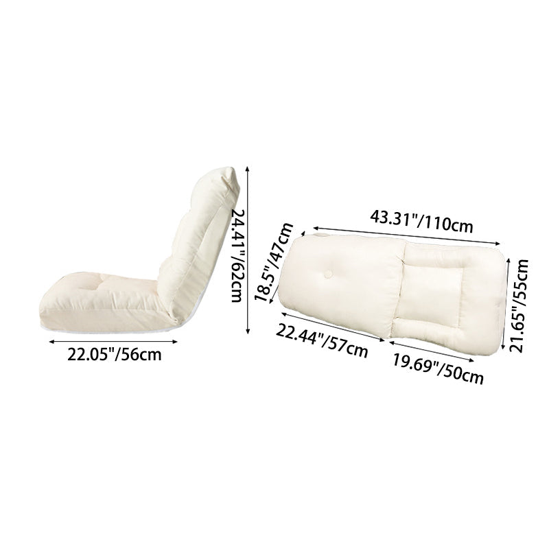 Canapé rectangulaire carré sans accoudoirs en tissu minimaliste moderne en coton brossé carbone pour chambre 