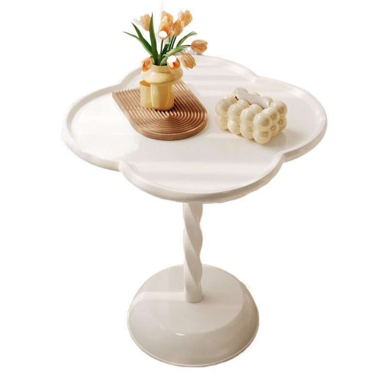 Moderner minimalistischer quadratischer runder Sockel PP Beistelltisch für das Wohnzimmer 