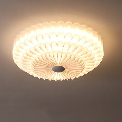ضوء السقف المثبت بتقنية LED من الحديد الأكريليكي بتصميم بتلات مستديرة نوردية معاصرة لغرفة النوم 