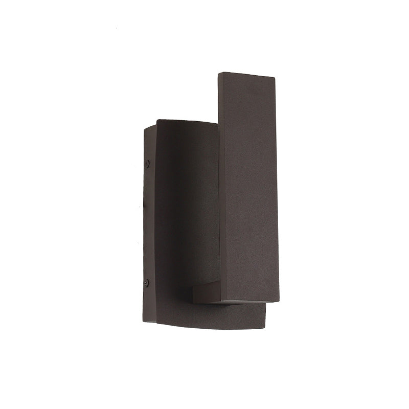 Conception géométrique de simplicité contemporaine Applique murale LED étanche en aluminium pour jardin 