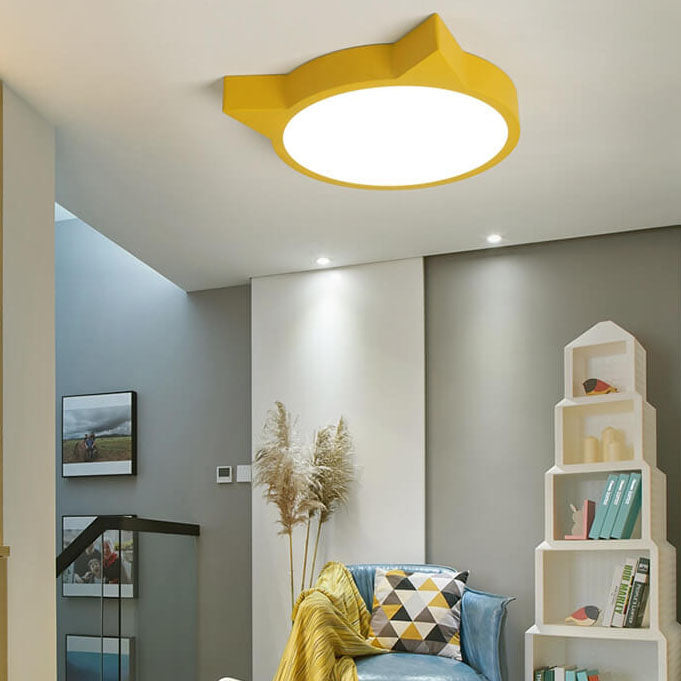 تصميم نورديك ماكرون قطة LED للأطفال ضوء سقف مثبت 