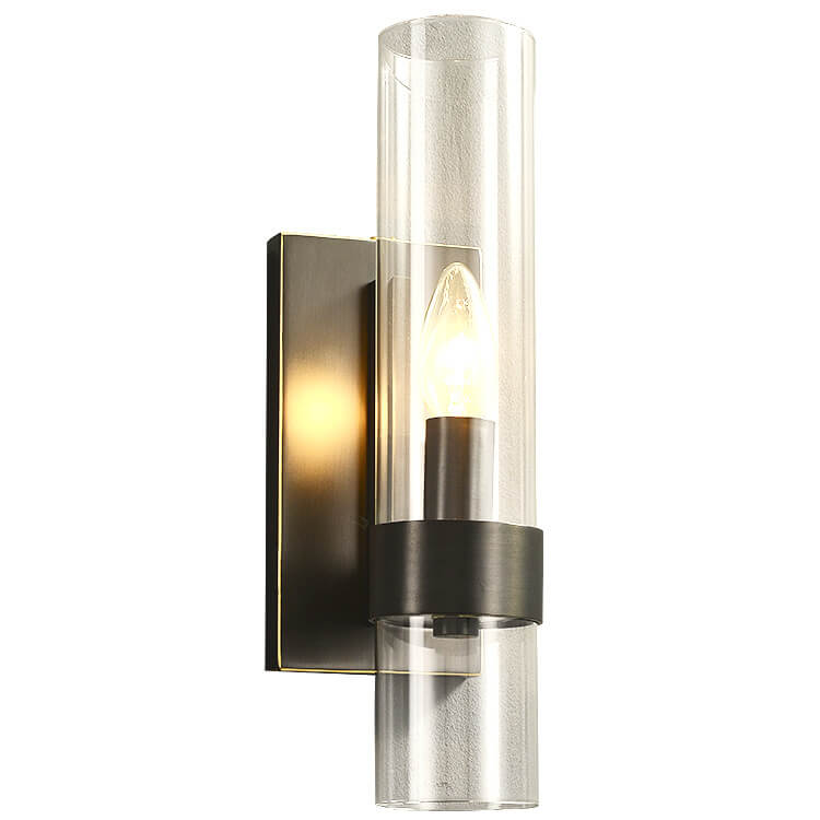 Vintage Tiffany gefärbte florale Glaskuppel 1-Licht Wandleuchte Lampe 