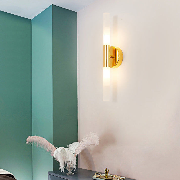 Moderne minimalistische Aluminium Eisen Zylinder LED Wandleuchte Lampe für Wohnzimmer 