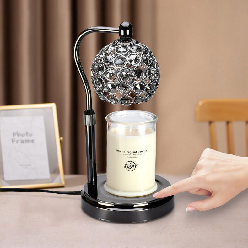 Modern Creative Rotatable Metal Ball Shade Touch Dimmer 1-Light Melting Wax Table Lamp