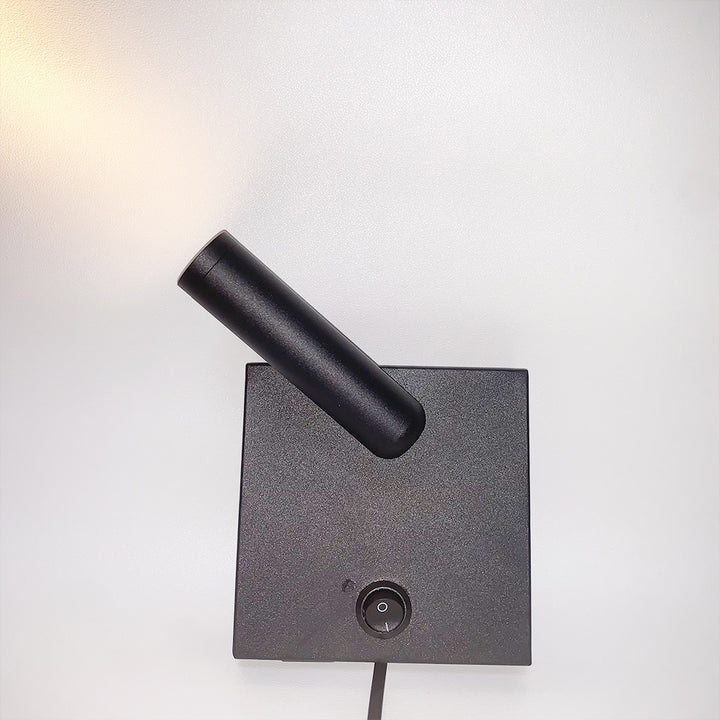 Moderne Einfachheit Eisen Aluminium Holz Platz LED Wand Leuchte Lampe Für Nacht 