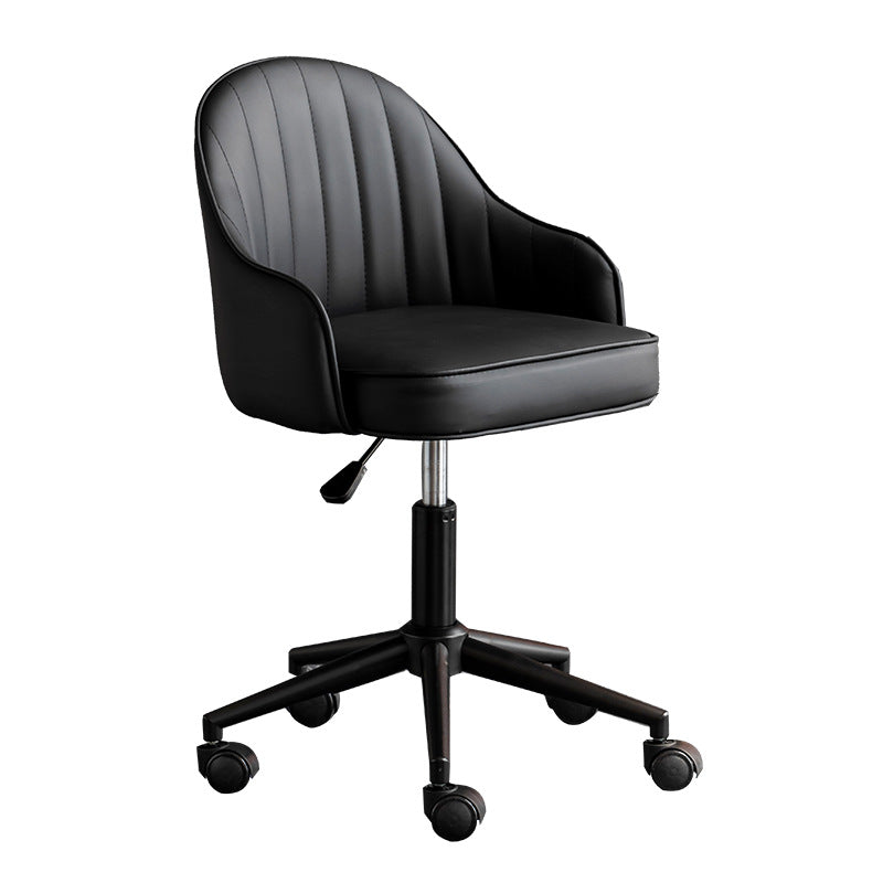 Simplicité Moderne Similicuir Éponge Acier Inoxydable SGS Chaise de Bureau Dossier Mobile Pour Maison Bureau 