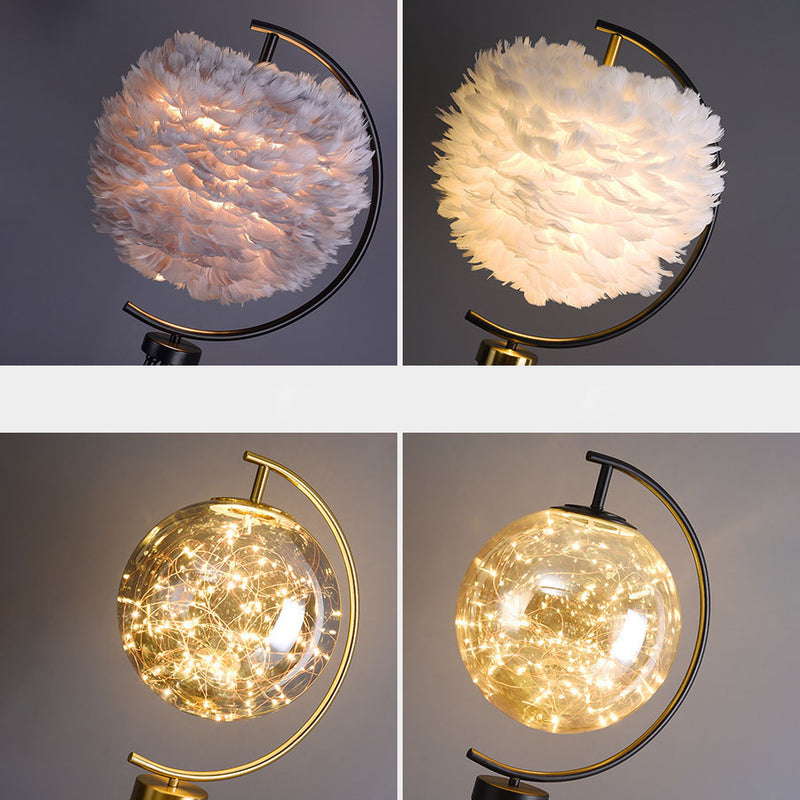 Zeitgenössische kreative Eisenfeder-Stativ Stehlampe mit 1 Licht für das Schlafzimmer 