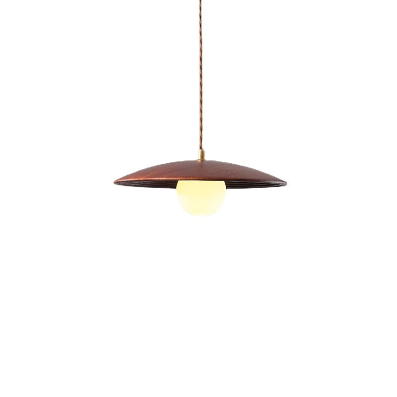 Modern Minimalist Log Long Line Circular 1-Light Pendant Light