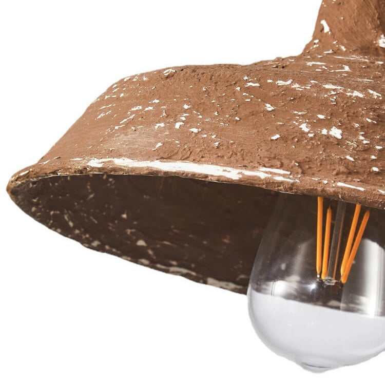 Industrielle Wabi-Sabi-Topfdeckel-Eisen-1-Licht-Pendelleuchte 