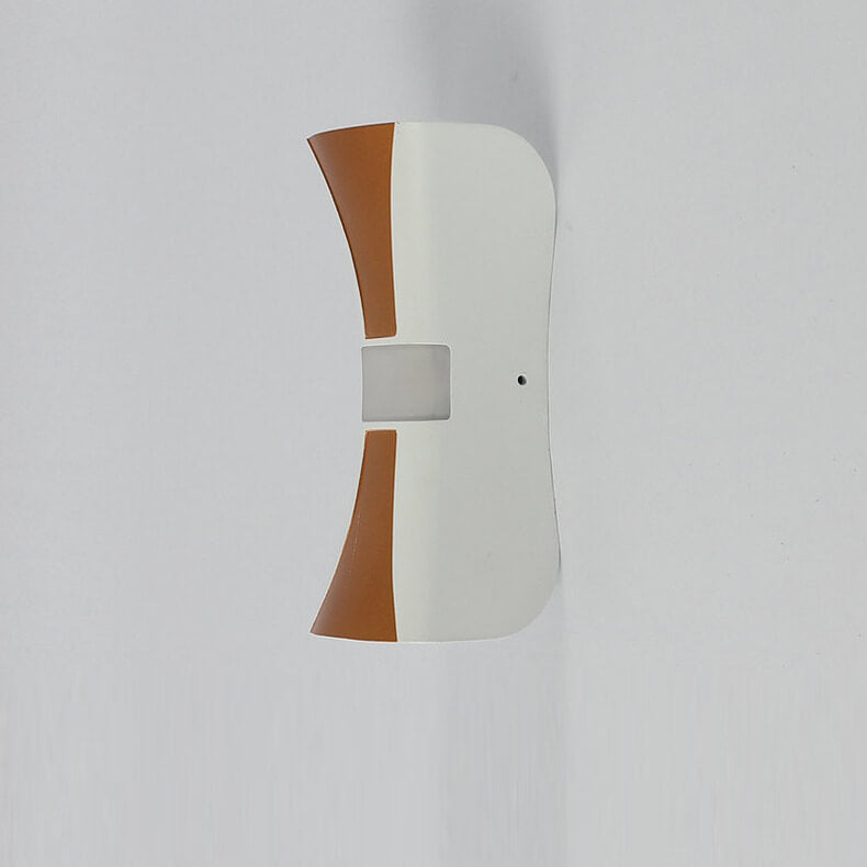 Modern Minimalist Rolled Edges Column Aluminum Waterproof LED Wall Sconce Lamp For Outdoor