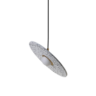 Nordic Creative Terrazzo Planet Disc 1-Light Pendant Light