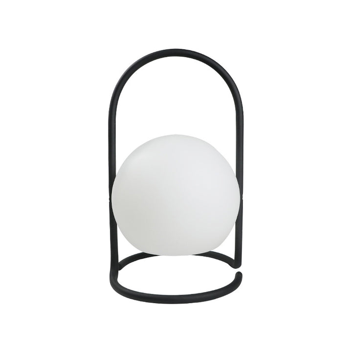 Contemporary Nordic Metal PE Ball Egg Cube Cylinder LED Hanging Rechargeable Table Lamp For Bedside