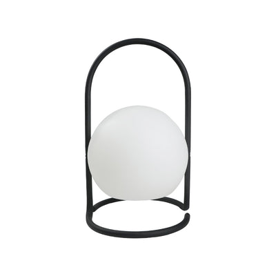 Lampe de table LED suspendue rechargeable en forme de boule, œuf, cube, cylindre en métal nordique contemporain pour chevet 