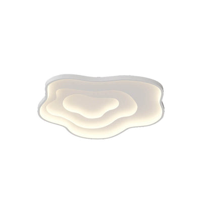 Lampe LED en forme de nuage, couleur unie, moderne et créative, en fer, en aluminium, acrylique, encastré 