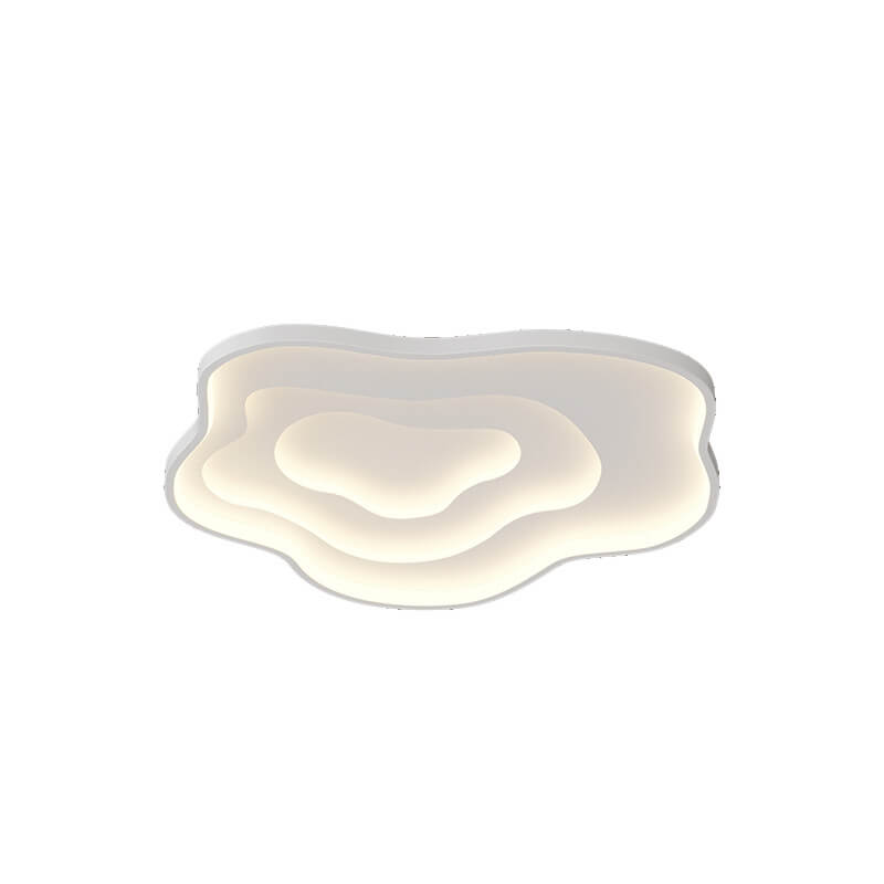 Lampe LED en forme de nuage, couleur unie, moderne et créative, en fer, en aluminium, acrylique, encastré 