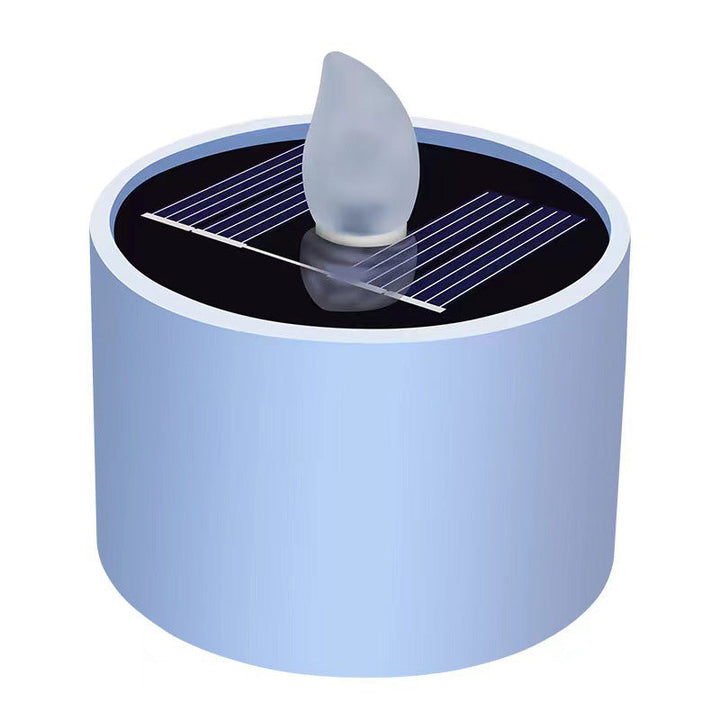 Lumière extérieure LED en forme de bougie factice en plastique ABS solaire étanche Art Déco moderne pour jardin 