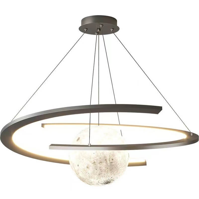 Nordic Minimalist Kids Wrought Iron Planet LED Chandelier