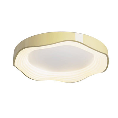 Zeitgenössische nordische runde Eisen PVC LED Unterputz-Deckenleuchte für Wohnzimmer