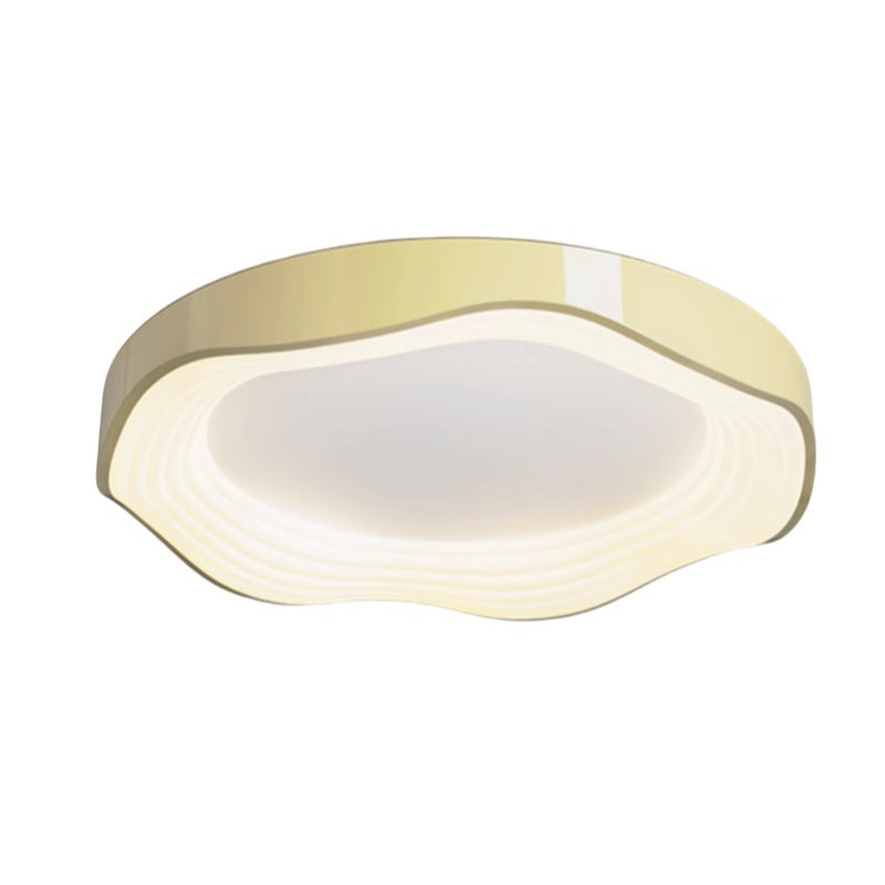 Zeitgenössische nordische runde Eisen PVC LED Unterputz-Deckenleuchte für Wohnzimmer