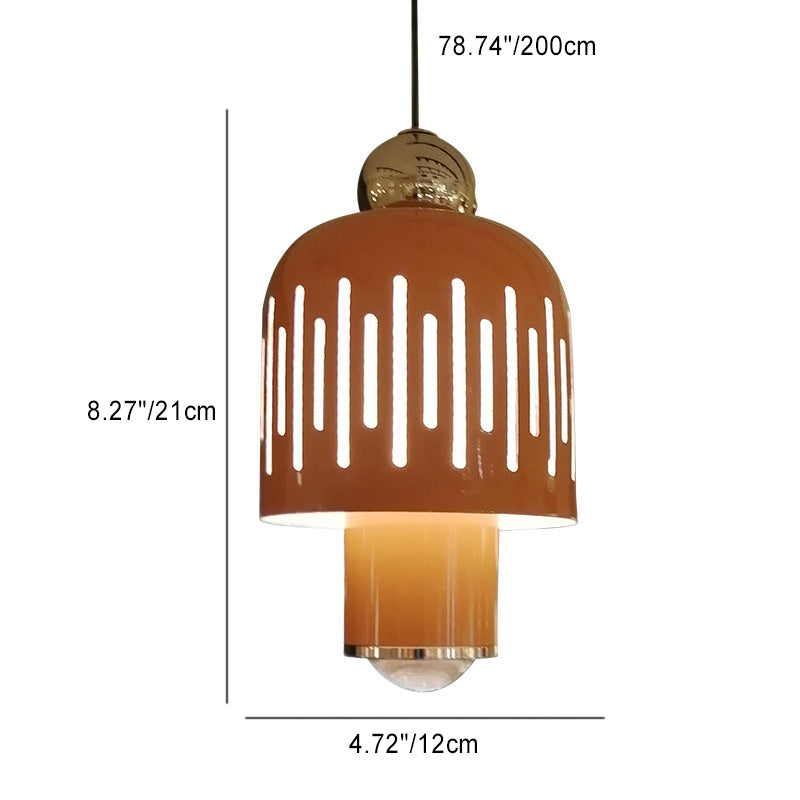 Moderne unbedeutende Zylinder-Acryl-Aluminium-LED-Pendelleuchte für Schlafzimmer 