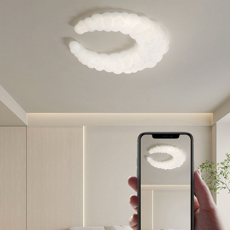 Lumière encastrée LED en fer et plastique minimaliste moderne pour salon 
