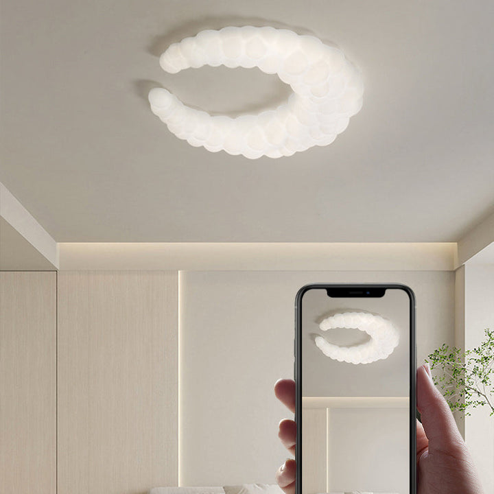 Lumière encastrée LED en fer et plastique minimaliste moderne pour salon 