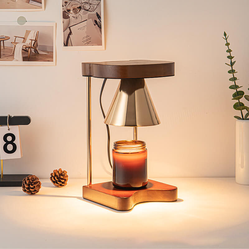 Moderne Atmosphäre Kegel Eisen Aromatherapie 1-Licht Wachsschmelz-Tischlampe 