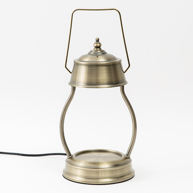 Contemporary Retro Metal Lantern 1-Light Melting Wax Table Lamp For Bedroom