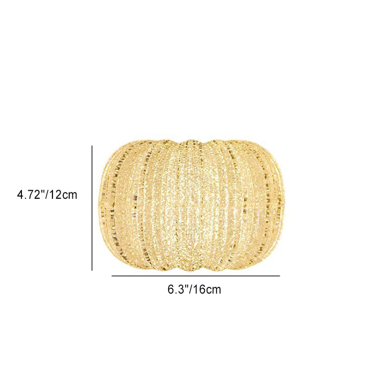Lustre à LED en acrylique avec matériel citrouille ronde créative contemporaine pour chambre 