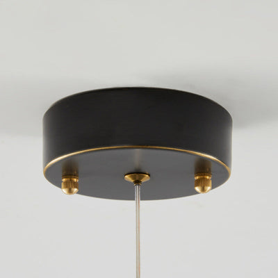 Moderne Luxus Crown Orb Alle Messing Glas 1-Licht Pendelleuchte für Schlafzimmer 