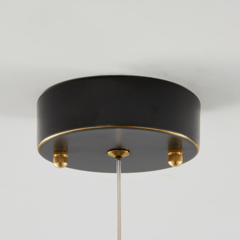 Moderne Luxus Crown Orb Alle Messing Glas 1-Licht Pendelleuchte für Schlafzimmer 