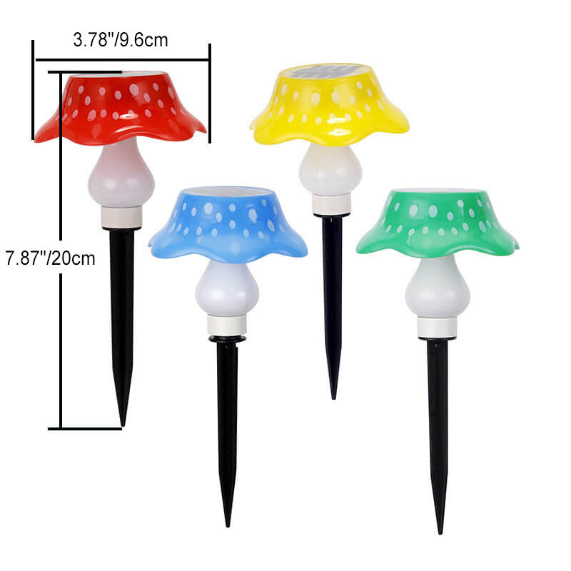 Solar Modern Creative ABS Mushroom LED Outdoor Landscape Light