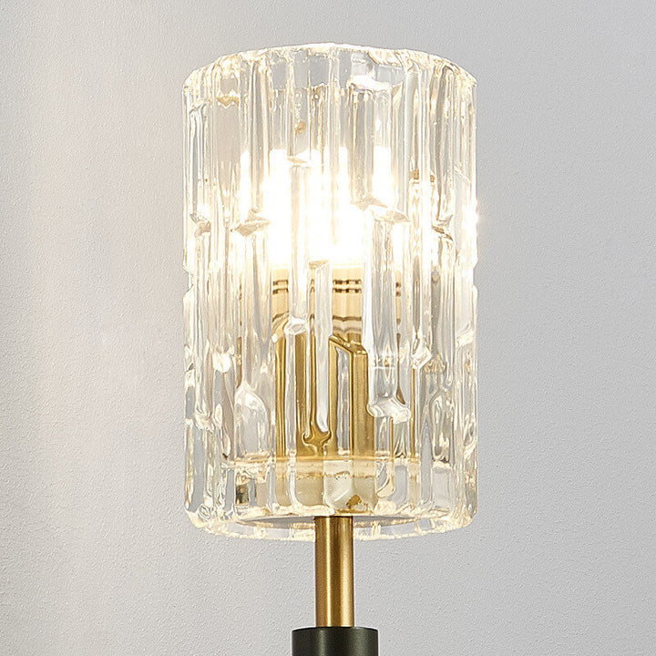 Modern Luxury Glass Cup Copper 1/2 Light Wall Sconce Lamp For Bedroom