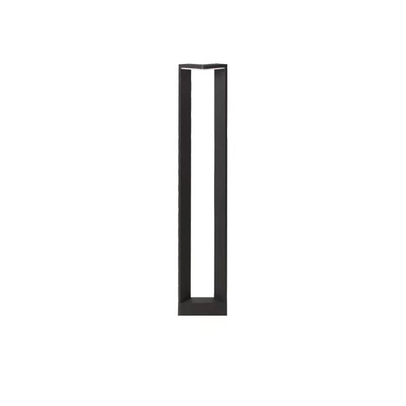 Luz de paisaje LED de aluminio acrílico rectangular impermeable minimalista moderna para exteriores para patio exterior 