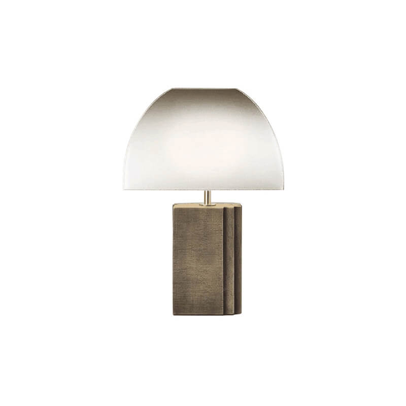 Lámpara de Mesa de 1 Luz con Base de Resina de Tela Gradiente Transicional Moderna para Dormitorio 