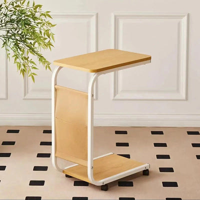 Moderner minimalistischer rechteckiger MDF-Edelstahl-Beistelltisch 2-stufig abnehmbar für das Wohnzimmer 