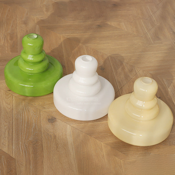 Moderne bunte Glas-Kürbis-Schirm 1-Licht Pendelleuchte 