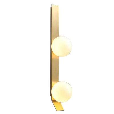 Simplicité Contemporaine Applique Murale en Fer avec Abat-jour en Verre en Forme de Boule 1/2-Lumière pour Salon 